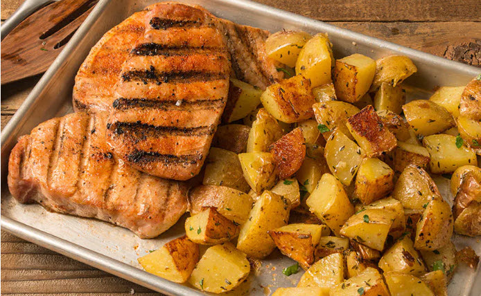 SEARED BBQ PORK CHOP